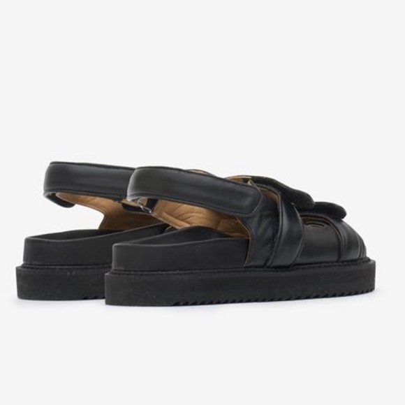 Isabel Marant Black Leather Madee Sandal 37 38 NWT - Picture 4 of 12